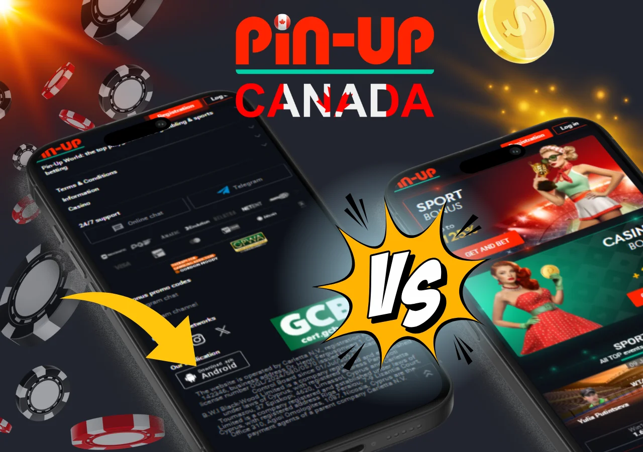 The casino Pin Up offers both a browser-based version and an app.